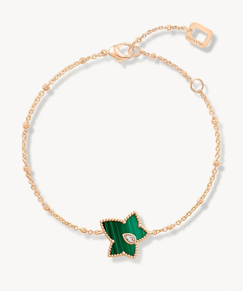 Lola Rose Ivy Malachite Beads Women'S Green Leaf Fashion Bracelet