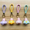 Adorable Pig Projection Keychain Cute Multicolor Plastic Key Accessory Gift