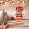 Christmas Gingerbread Decoration Ornament Cute Decorative Sculpture Resin Figurine for Mantel,