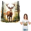 Goat In Forest Patches For Clothes Diy Bag Heat Transfer Clothes Stickers Clothing Badges Patches Iron On Decals