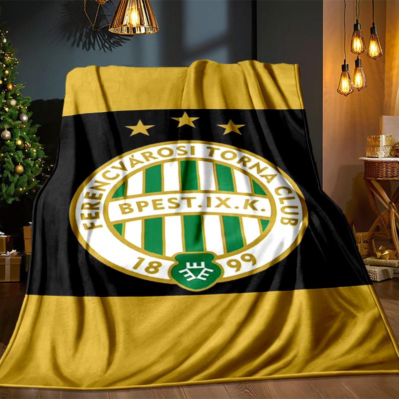 Ferencvaros TC Football Club Blanket Outdoor Flannel Blanket for Camping, Hiking, Garden Parties, Picnic Essentials,gift for family and friends