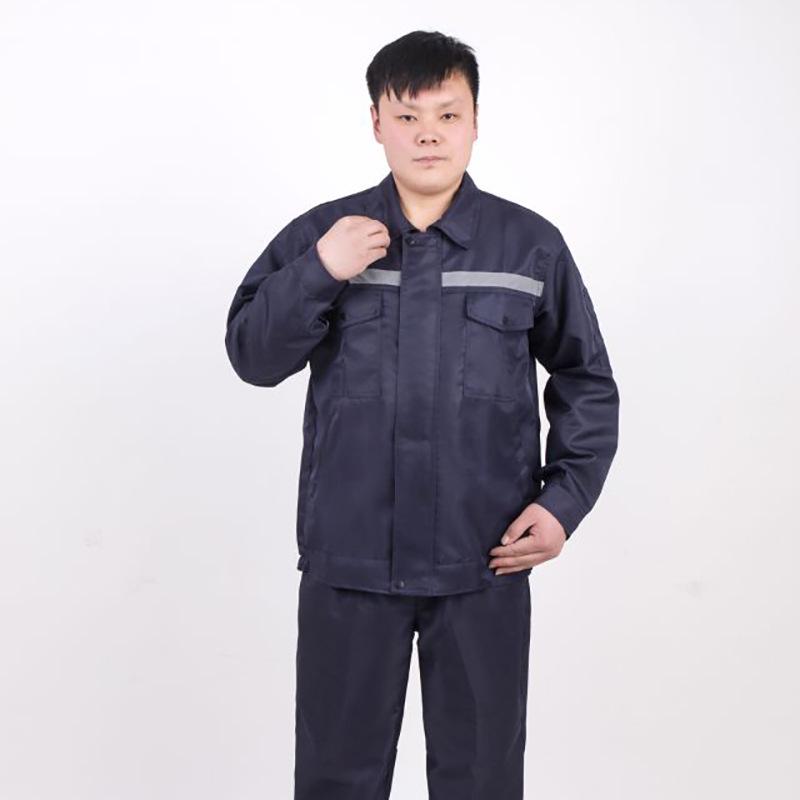 Мужской рабочий комплект: Износостойкий, Дышащий, Пятноустойчивый, С длинным рукавом для весны/осени, Идеально подходит для строительства и мастерских.