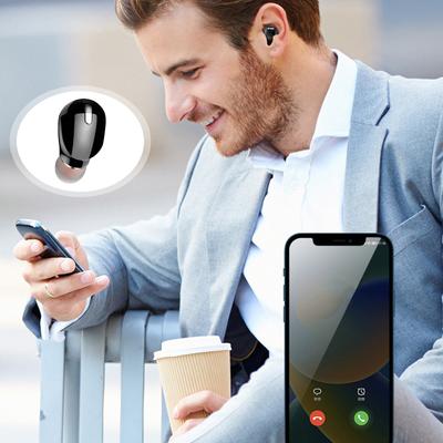 Bluetooth-наушники-вкладыши, одиночные скрытые наушники-вкладыши для использования в автомобиле и офисе, водонепроницаемость IPX5 с длительным сроком службы батареи