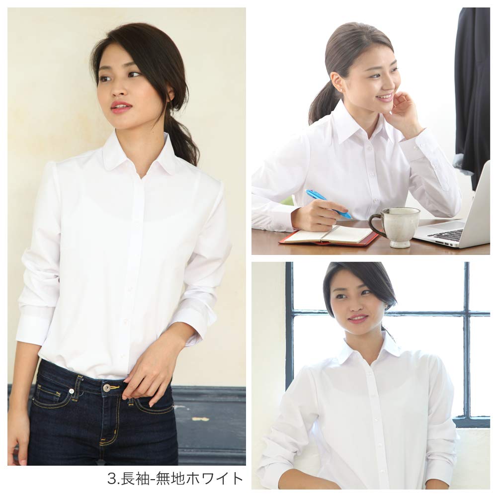 Atelier Sanrokugo Blouse Increased Fabric Density for Perfect for Office Job and New and a Beautiful Sizes A and Women's 3-Piece Set, Opaqueness,