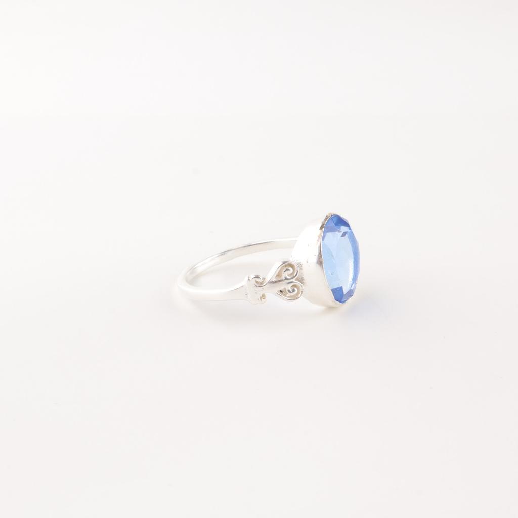 Natural Tanzanite Gemstone 925 Sterling Silver Jewelry Handmade Engagement Ring RR-66-16