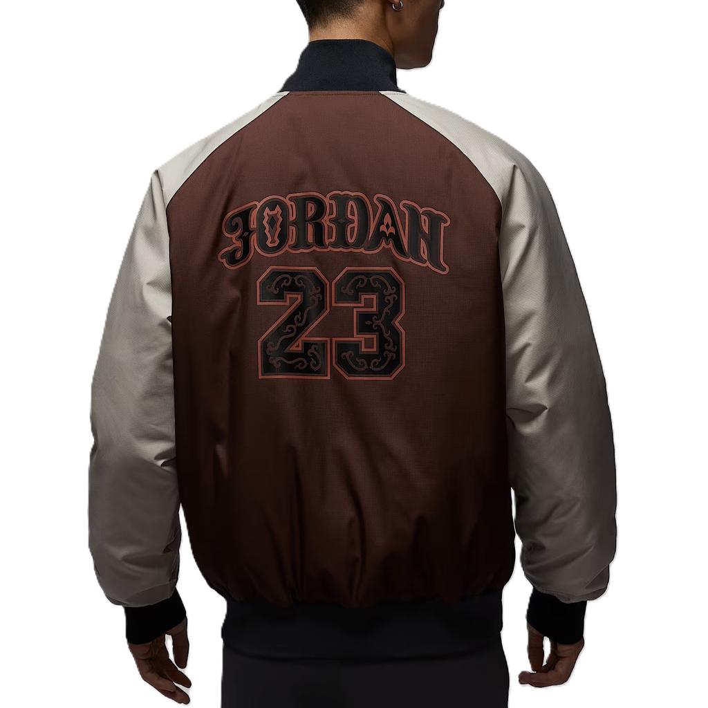 Jordan Спортивная куртка с бейсбольным воротником, длинным рукавом, из хлопка, мужская, Ограниченная серия Год Лошади, Новый год по китайскому календарю, теплая, IQ3966216
