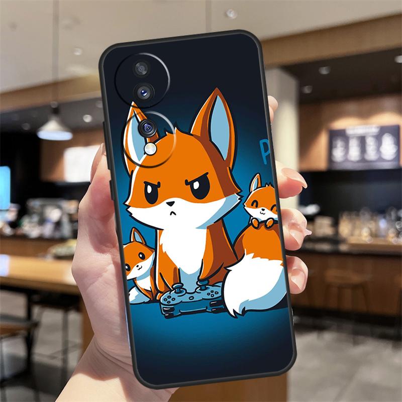 Аниме Забавный Чехол с Лисой Для Honor Magic 5 6 7 8 Pro Honor 200 400 50 70 90 Lite X8b X8c X9b X9c X9d Win RT Чехол