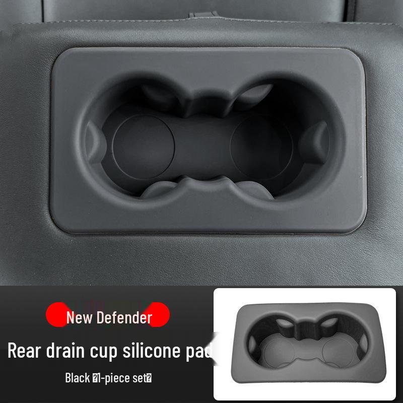 Land Rover Defender Rear Armrest Anti-slip Cup Holder Sleeve, suitable for 20-25 models.
