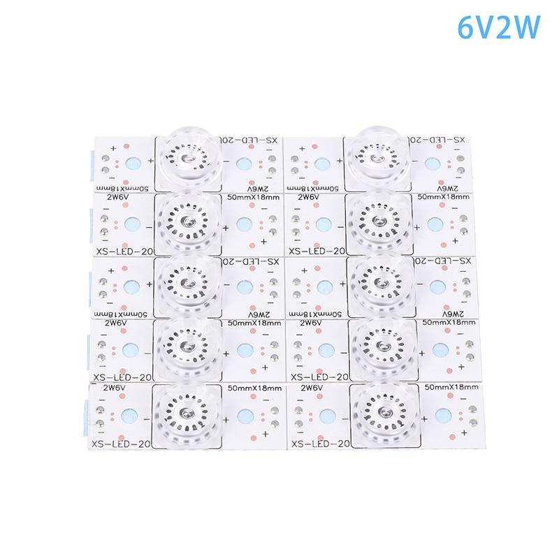 10 шт. 3 В 6 В 2 Вт лампы с оптическим фильтром Len для телевизора 24-108 дюймов универсальная светодиодная подсветка полосы телевизора ремонт простое обслуживание