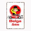 Команда Droogmans Belga 911 RS1800 Винтажный Раллийный Автомобиль Металлическая Вывеска Постеры Гараж Индивидуальный Домашний Декор Декор Комнаты Настенный Декор