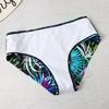Women'S Print Sexy Swimsuit Bikini High Waisted Beachwear Ladies Two-Piece Summer Swimwears Holiday Split Swimwear