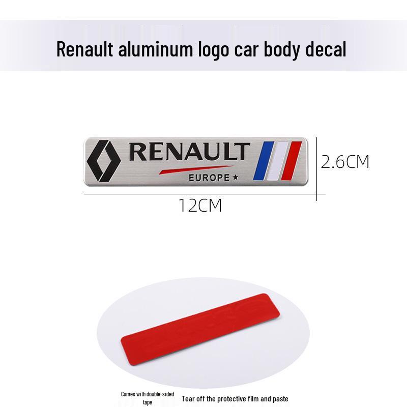 Металлические декоративные наклейки и задние эмблемы для автомобилей Renault Koleos, Captur и Fluence