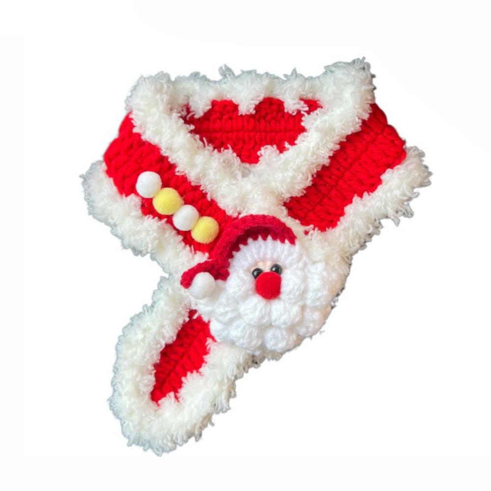 Регулируемый вязаный шарф для домашних животных, банданы для собак из мультфильмов, милые вязаные ошейники для кошек, товары для животных