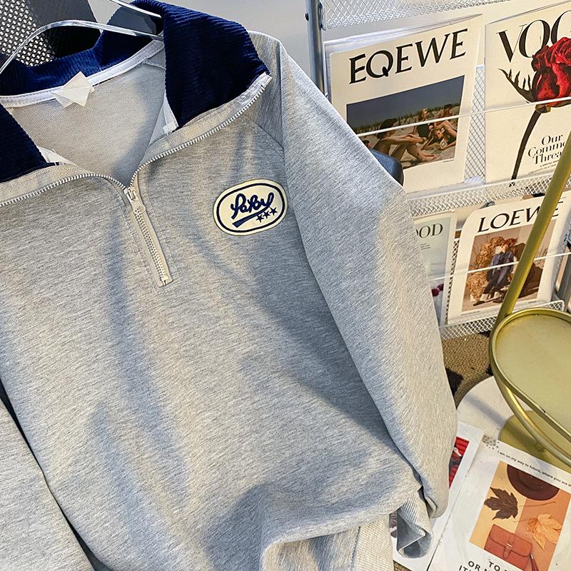 Женская рубашка-поло большого размера - Весенне-осенняя модель свободного кроя, оверсайз топ, Новая коллекция 2025