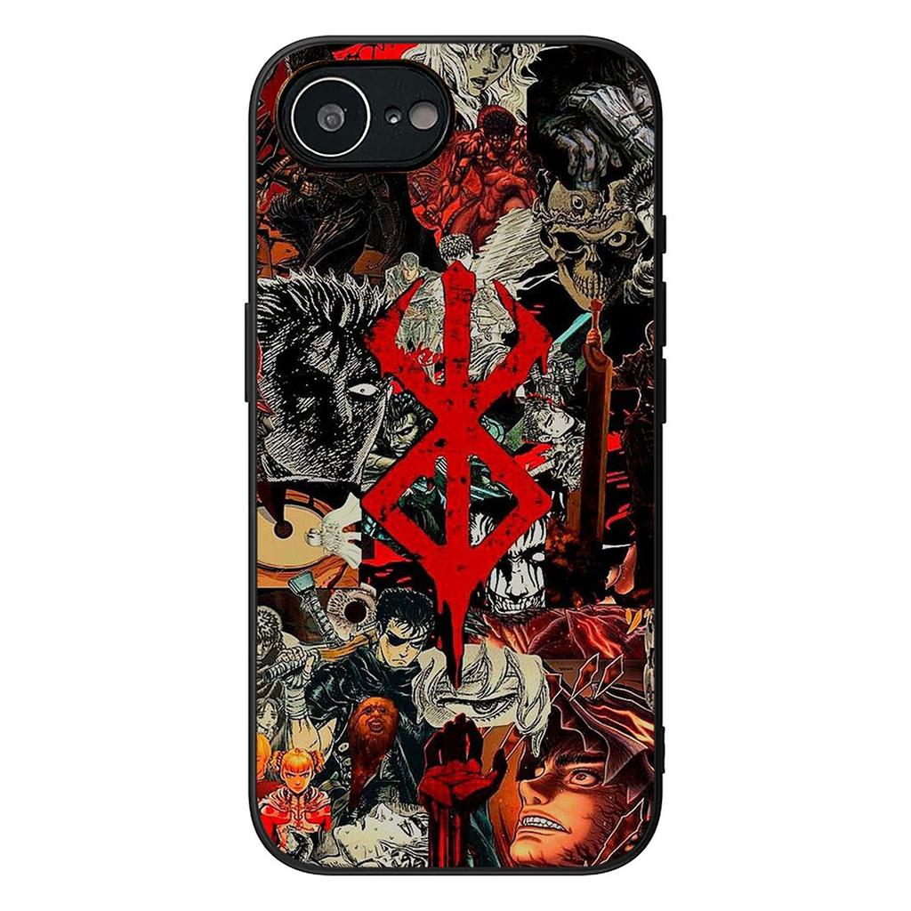 Защитный чехол Berserk Guts для Apple iPhone 16 17 Air 14 15 Pro Max Plus 16+ 16E 14+ ProMax
