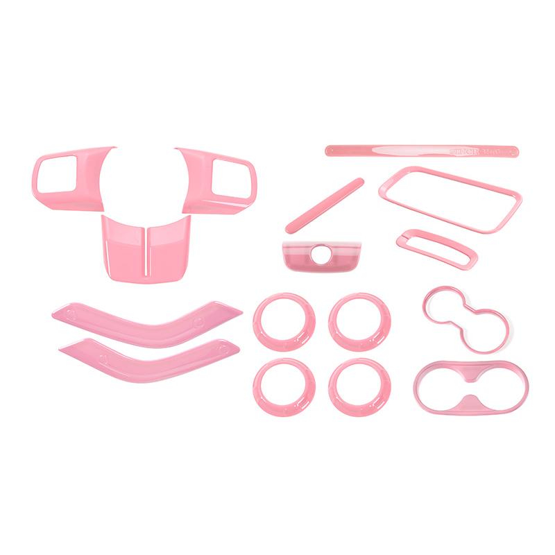 SHINEKA ABS украшение интерьера автомобиля, наклейки, полный комплект отделки, 2/4 дверные аксессуары для Jeep Wrangler JK JKU