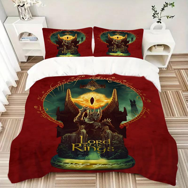 3pcs Lord of the Rings Duvet Cover Set, 1 Duvet Cover + 2 Pillowcases (No Insert), High-Definition Print for All Seasons,Durable yy251103003