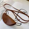 Durable Eyewear Bags Durable Hanging Crescent Moon Eyewear Cases Anti-loss Long Leather Sunglasses Clip Multi-function Clip