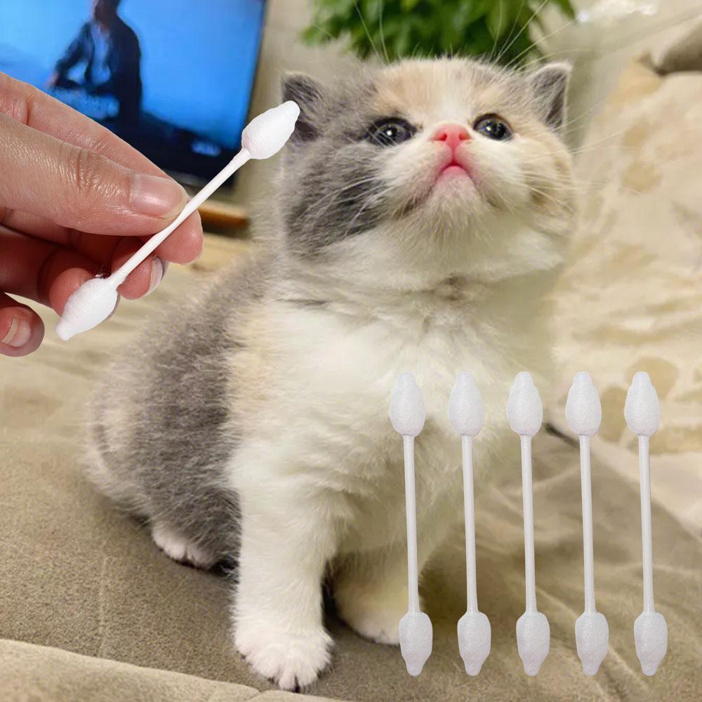 Dogs Kids Household Double-Headed Buds Tip Swabs Nose Cleaning Tool Ears Cleaning Sticks Cotton Bud