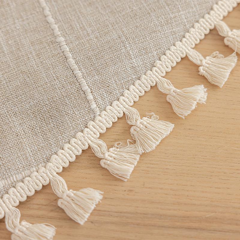 Круглая скатерть Водонепроницаемая и пыленепроницаемая Скатерть для кофейного столика Жаккардовая скатерть Износостойкая и нескользящая Большая круглая скатерть