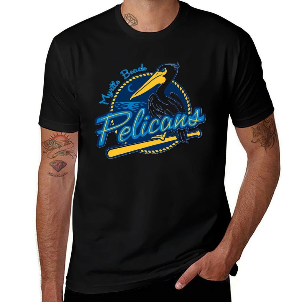 Myrtle Beach Pelicans Classic TShirt Big Size Simple TShirt