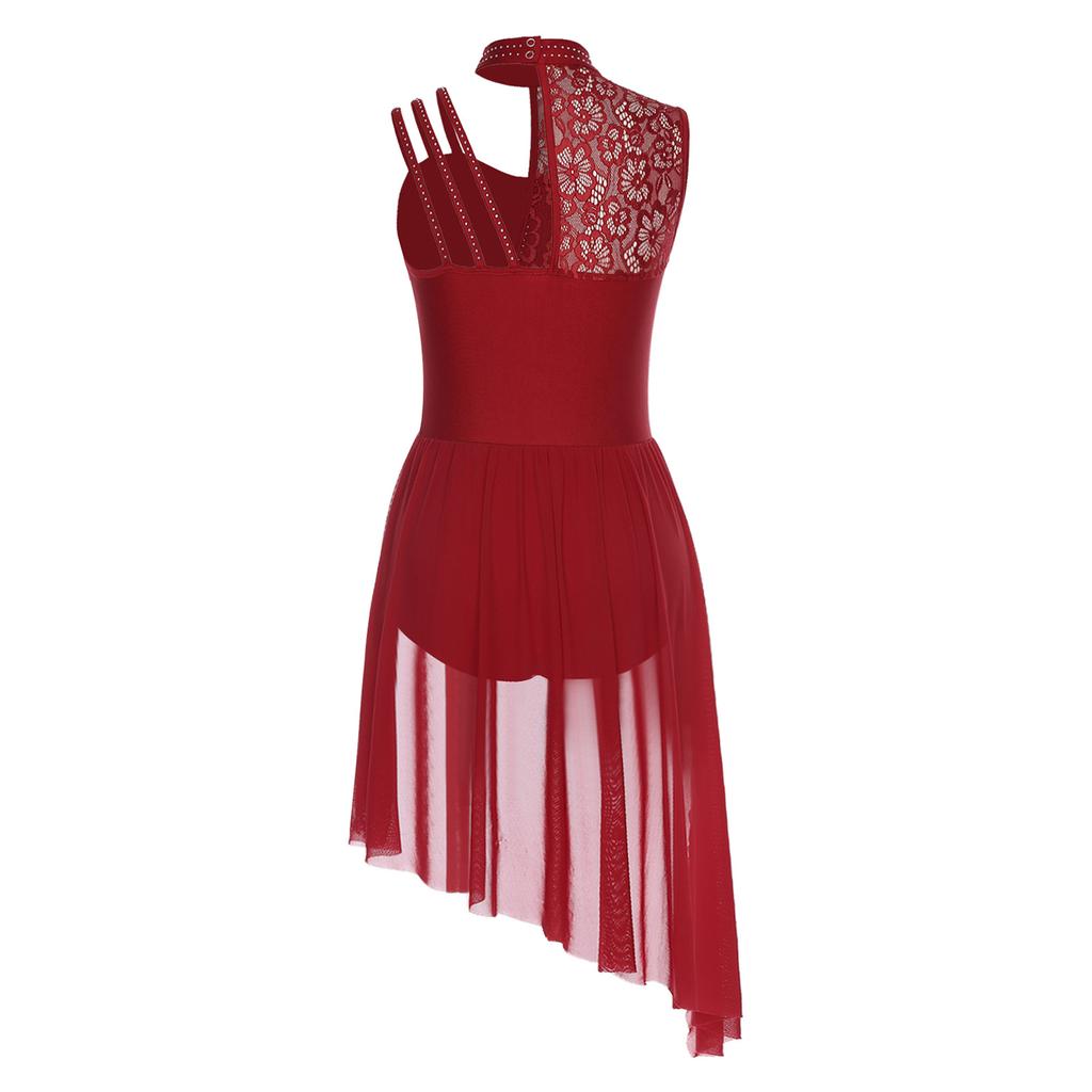 Женский лирический купальник с цветочным кружевом, стразами и асимметричным подолом, с открывающейся ластовицей, цельное платье XS-XXL