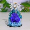 Yousheng Eternal Roses in Angel Glass Cover Настольные консервированные цветы Angel Preserved Roses Рождественские подарки для мамы, бабушки, жены