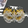 Маскарадная маска для лица из кружева с полыми элементами и лентой, маска для лица-шар, маскарадная маска принцессы, маска для косплея, маскарадные аксессуары, женский костюм, маска для глаз с бриллиантами