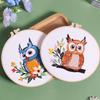 Набор для вышивания «Сова» Узор для вышивки Для начинающих Набор для самостоятельной вышивки с полным набором инструментов Материалы Инструкции для начинающих