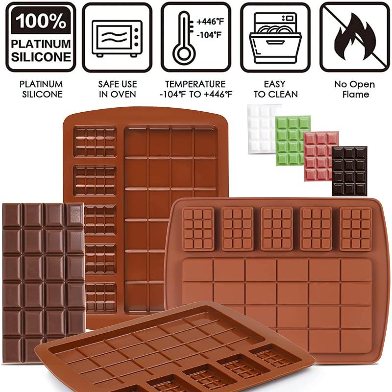 Силиконовая форма для шоколадных батончиков Разъемные формы для вафельных батончиков Формы для домашних протеиновых и энергетических батончиков Формы для выпечки Формы для расплавления воска