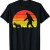 Bigfoot Sasquatch French Bulldog Retro Frenchie Pet Dog Gift T-Shirt