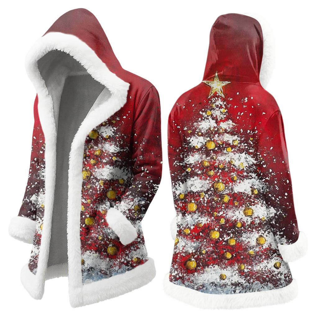 Мужская повседневная куртка с рождественским принтом