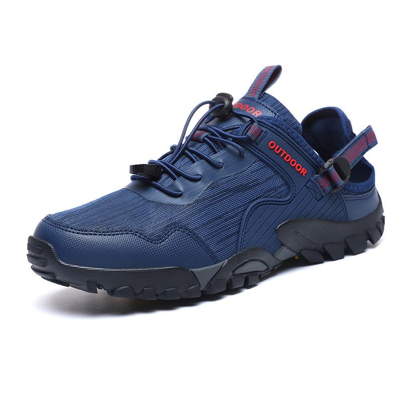 Foreign Trade New Outdoor Hiking Shoes Men's Summer Mesh Breathable Hiking Shoes Women's Soft-soled Non-slip Creek Walking Shoes Wading Shoes