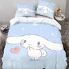 Home Textile Bed Three-Piece Cartoon Christmas Digital Printing Quilt Pillowcase Bedding