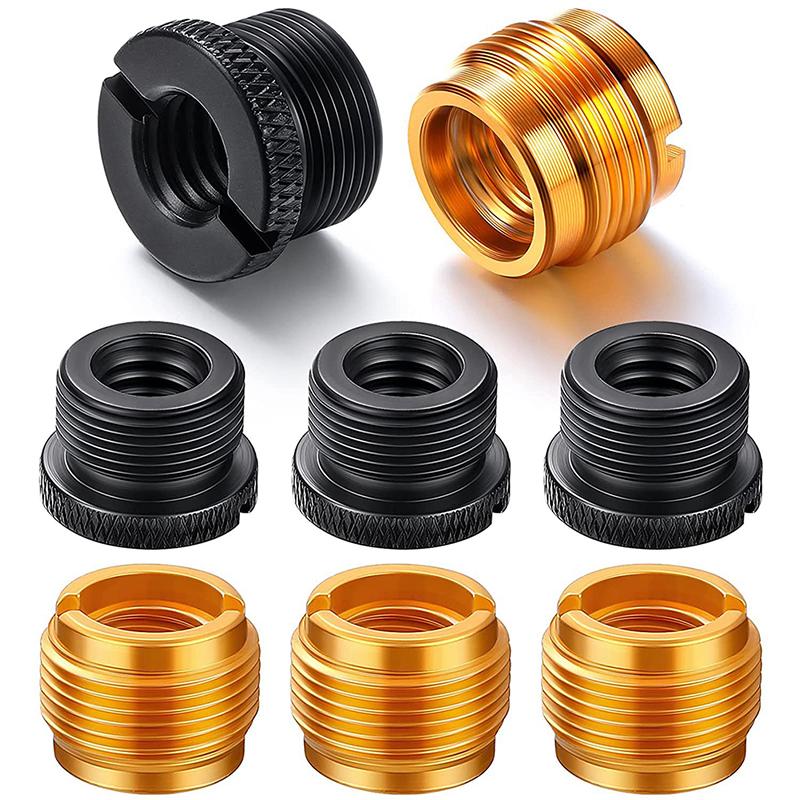 4 шт. винты для зажима микрофона, адаптер для резьбы, конвертер, гайка-адаптер