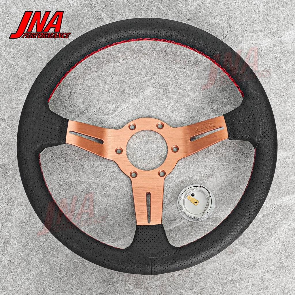 13-дюймовое рулевое колесо JDM для дрифт-гонок, рулевое колесо для тюнинга из замшевой кожи PC-ST18