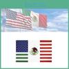 Празднуйте Единство с флагом дружбы США-Мексика 90*150 см, изготовленным из прочной полиэфирной ткани