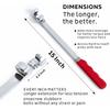 ZHLELEWZ Wrench Extender Tool Bar, Torque Adapter Wrench Extension, Extra Long 15" Wrench Extension for Maximum Leverage, Ideal for Mechanics, DIY, Ga