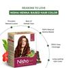 Натуральная хна для волос Nisha Красно-коричневая 90 г Упаковка 1 шт. Травяной полуперманентный краситель для шелковистых блестящих волос