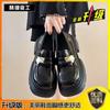Черные туфли на платформе из натуральной кожи, женские, весенние, новые, ретро, универсальные, Мэри Джейн на одной педали
