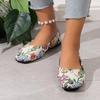 Women's Shoes  Fashion Shallow Women's Flats  Printing Daily Flats Women New Plus Size Flat Low Heels Zapatos Mujer