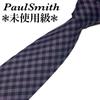 Б/у [Класс состояния: Неиспользованный] Галстук Paul Smith клетка шерсть шелковая подкладка точки
