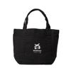 Cat Dayan Tote Bag Thick Canvas Pipe Handle Cat Cat Ladies Walking Tote Lunch Tote Bento Tote Cotton Black [Wachifield] WTWE-04A