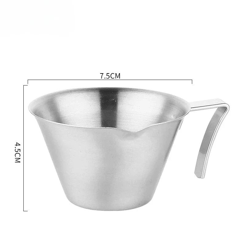 1pc Food Stainless Steel Coffee Measuring Cup,Espresso Cup Extraction Cup with Graduated,Espresso Accessories Cafe Accessories
