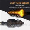 2 пары указателей поворота для мотоцикла, Cafe Racer, светодиодная проточная вода, последовательная мигалка, индикаторная лампа для мотоцикла