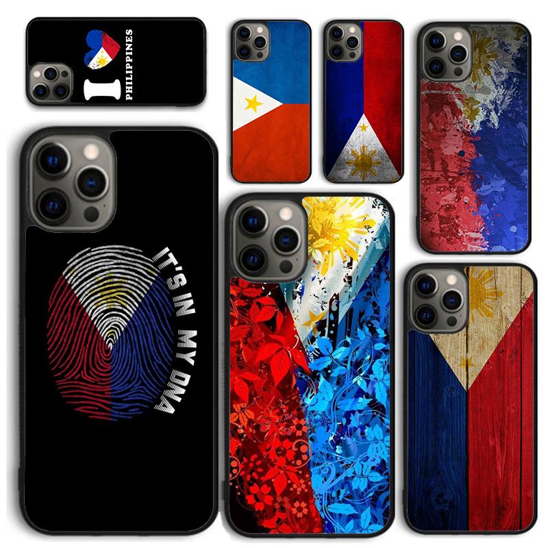 Чехол для телефона с флагом Филиппин для iPhone 17 Air 16 15 14 12 13 PLUS 11 PRO MAX Задняя крышка Fundas Shell