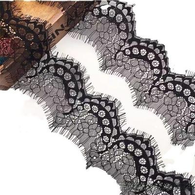 9cm Width Eyelash Lace Trim 3 Yards Length Decorative Lace Trim Floral Lace Trim for Wedding Veil