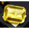 Fabulous Natural Brazilian Yellow Topaz 21-23 Ct Emerald Cut Certified Gemstone
