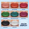QIBEST Nude Velvet Matte Lipstick Long-lasting Highly Pigmented Lip Tint Not Stick Cups Red Green Orange Black White Lip Stain