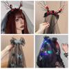 Ghost Halloween Hair Hoop Luminous Mesh Hair Band Fashion Halloween Hairband Veils  Cosplay